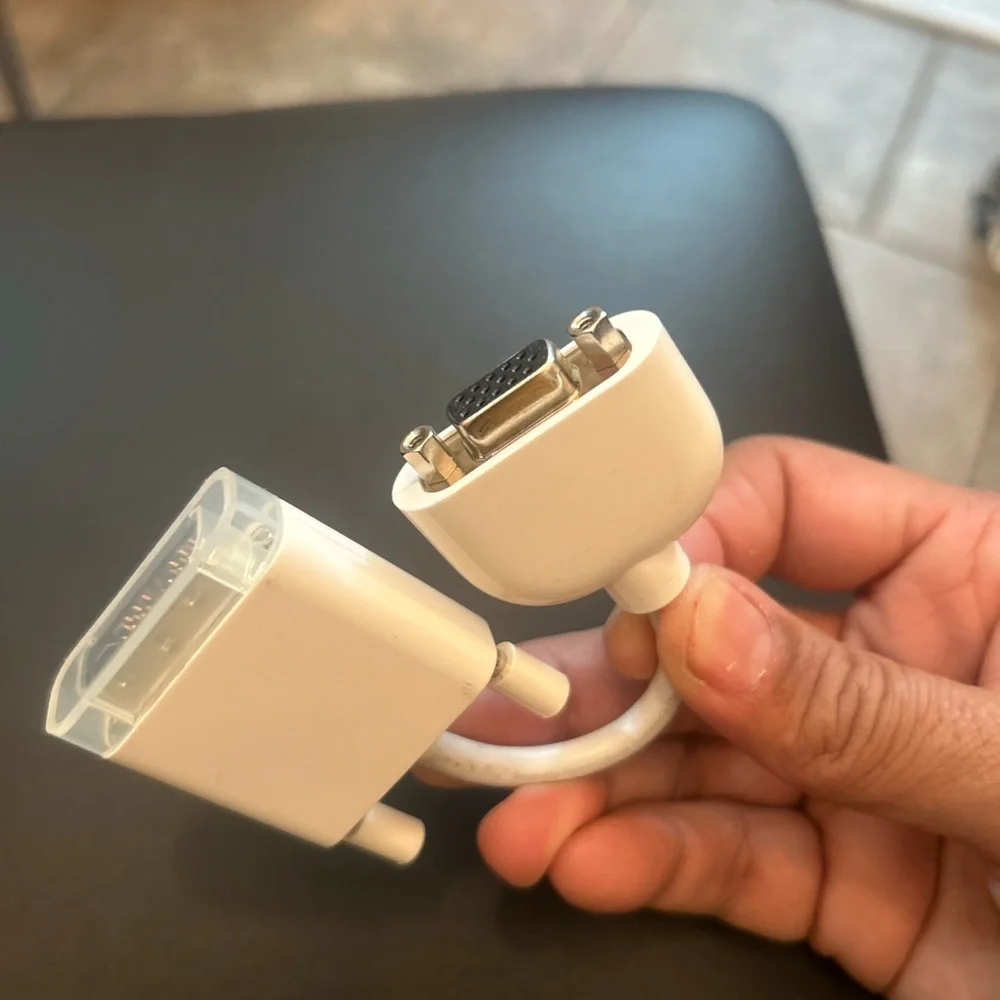 White Dual Connector Adapter